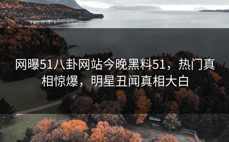 网曝51八卦网站今晚黑料51，热门真相惊爆，明星丑闻真相大白